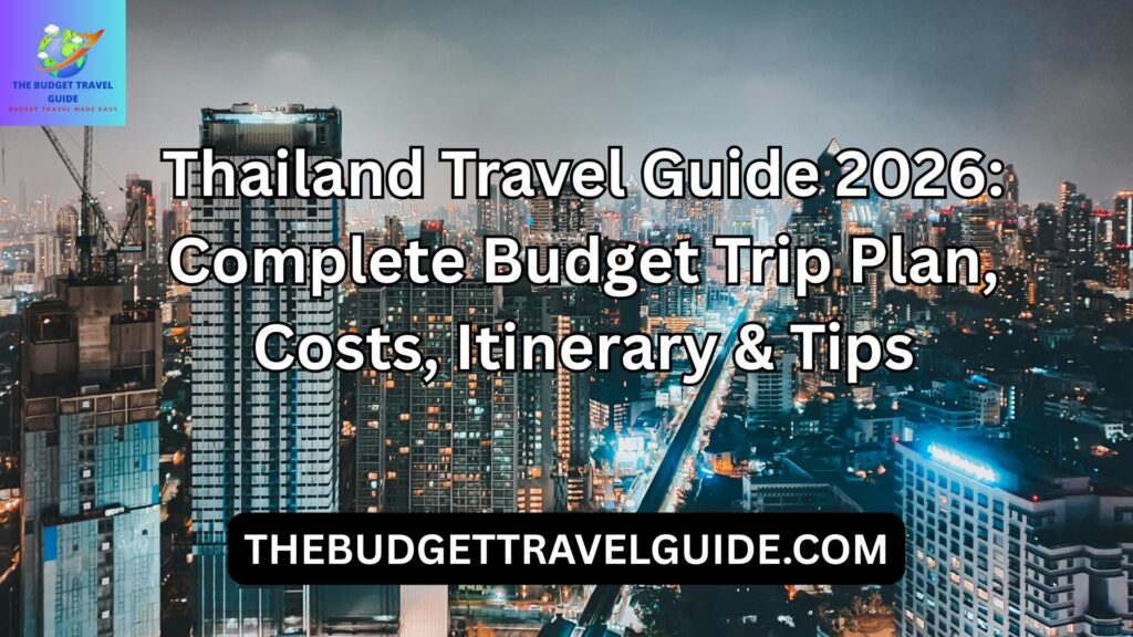 Thailand travel guide 2026 Bangkok skyline sunset city view