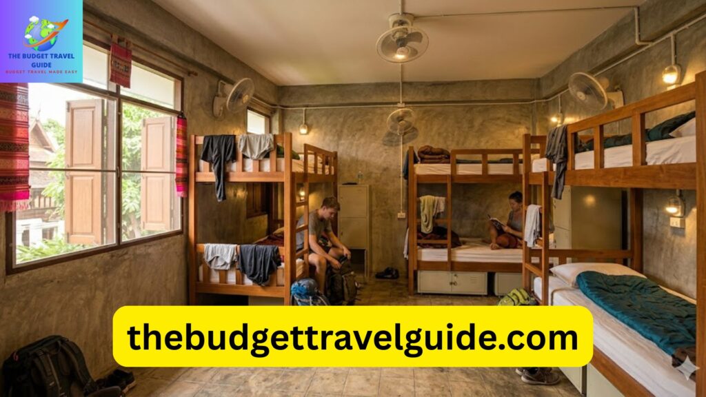 Budget hostel dorm room in Chiang Mai