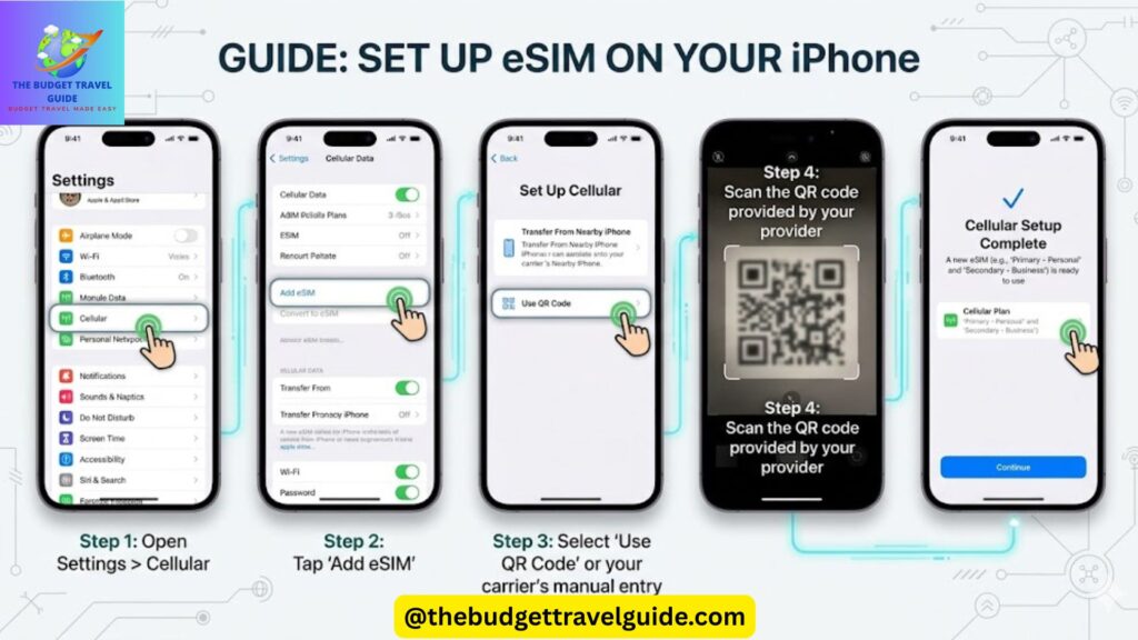 Installing Thailand eSIM on iPhone